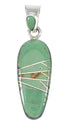 Turquoise Authentic Sterling Silver Pendant RX77182